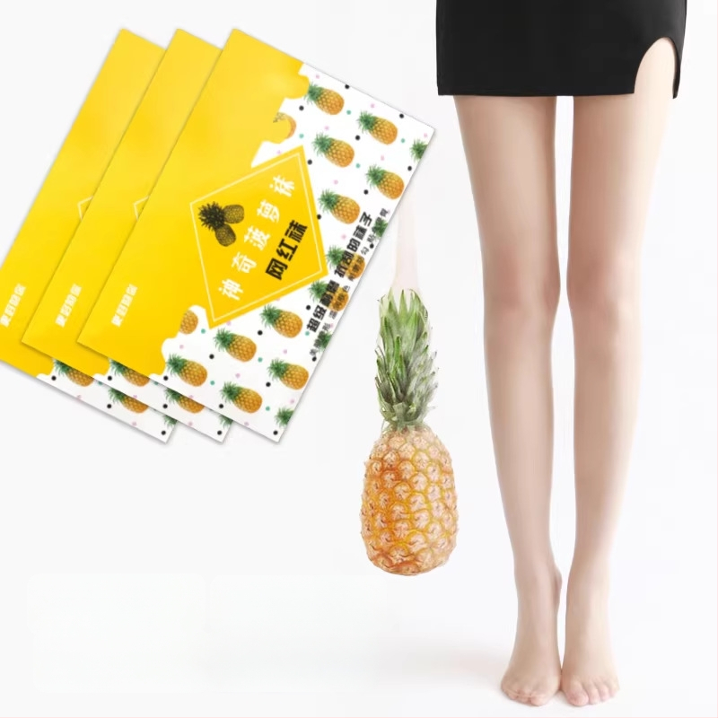 Colanți transparenți pentru femei, model ananas, rezistenți la agățări, ultra-subțiri, invizibili, negru și nude, alungesc picioarele, lungime întreagă.