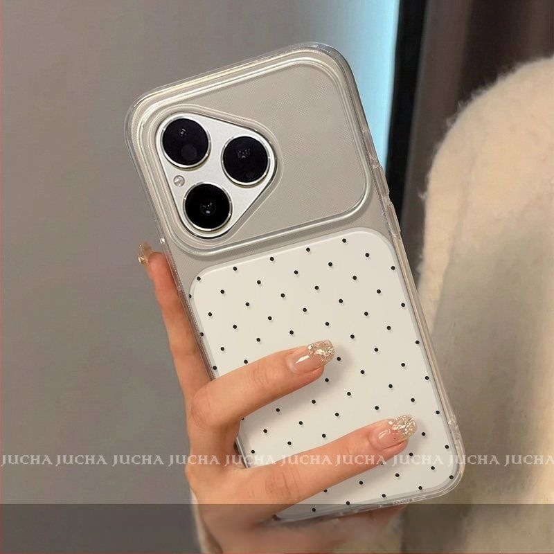 Husă pentru Huawei Pura90 Pro Max și Pura80 – husă din silicon, protecție, stil Ins, design minimalist, cu model de puncte în valuri mici