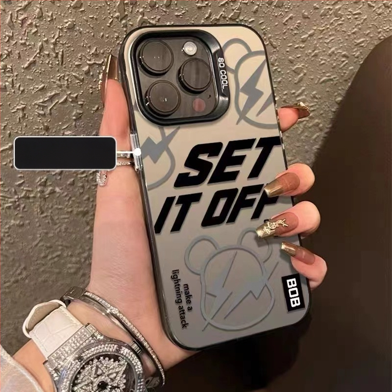 Carcasă TPU IMD mată cu laser pentru iPhone 16 Pro Max/17, protecție anti-cadere