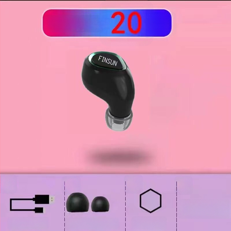 VanSeini căști Bluetooth in-ear mini, sport, mono, cu autonomie lungă a bateriei