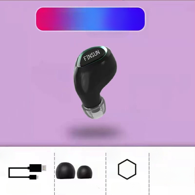 VanSeini căști Bluetooth in-ear mini, sport, mono, cu autonomie lungă a bateriei