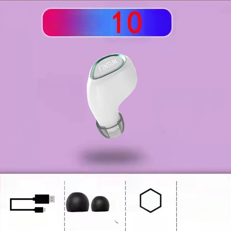 VanSeini căști Bluetooth in-ear mini, sport, mono, cu autonomie lungă a bateriei