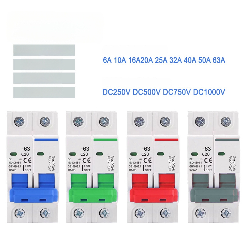 DZ47-63 întrerupător de circuit aer, 2 poli, C45, întrerupător miniatural