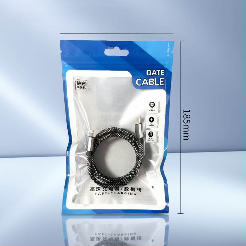 Cablu de date magnetic împletit, 66W încărcare rapidă, cu spațiu de stocare, pentru telefoane și tablete