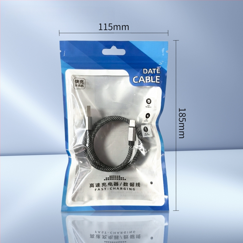 Cablu de date magnetic împletit, 66W încărcare rapidă, cu spațiu de stocare, pentru telefoane și tablete