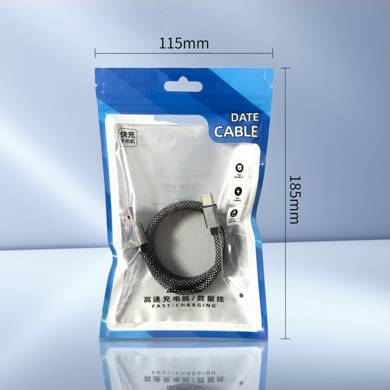 Cablu de date magnetic împletit, 66W încărcare rapidă, cu spațiu de stocare, pentru telefoane și tablete