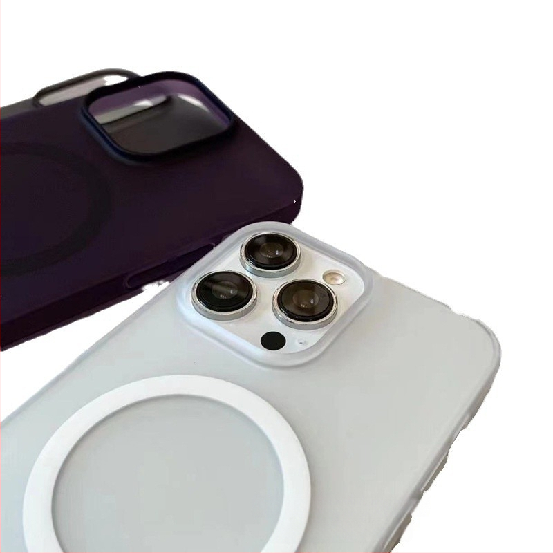 Carcasă ultra-subțire, mată, magnetică pentru iPhone 15/16/17 Pro Max, senzație la atingere asemănătoare pielii