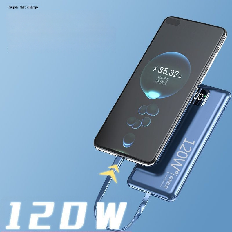Power Bank certificat 3C, încărcare super rapidă de 120W, capacitate 20000mAh, baterie portabilă cu logo personalizat