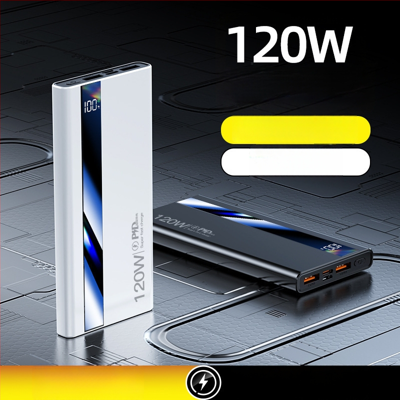 Power bank certificat 3C, 120W, încărcare ultrarapidă, 20000mAh, portabil, cu logo imprimat