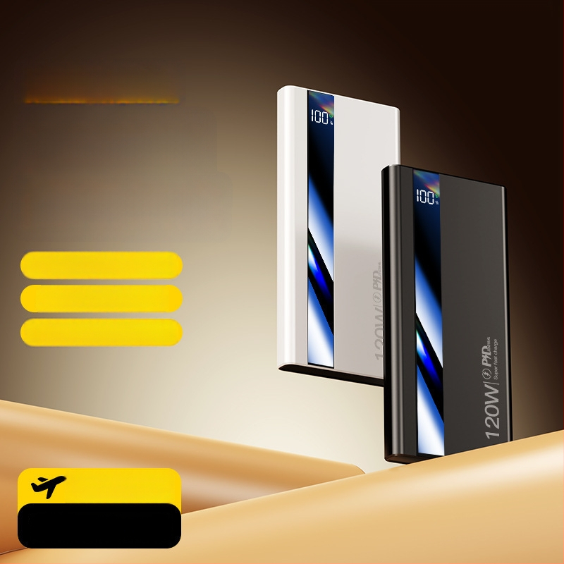 Power bank certificat 3C, 120W, încărcare ultrarapidă, 20000mAh, portabil, cu logo imprimat