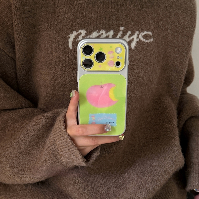 KPP husă silicon roz feminin, paletă de primăvară, pentru iPhone 15, 17 Pro și 17 Pro Max