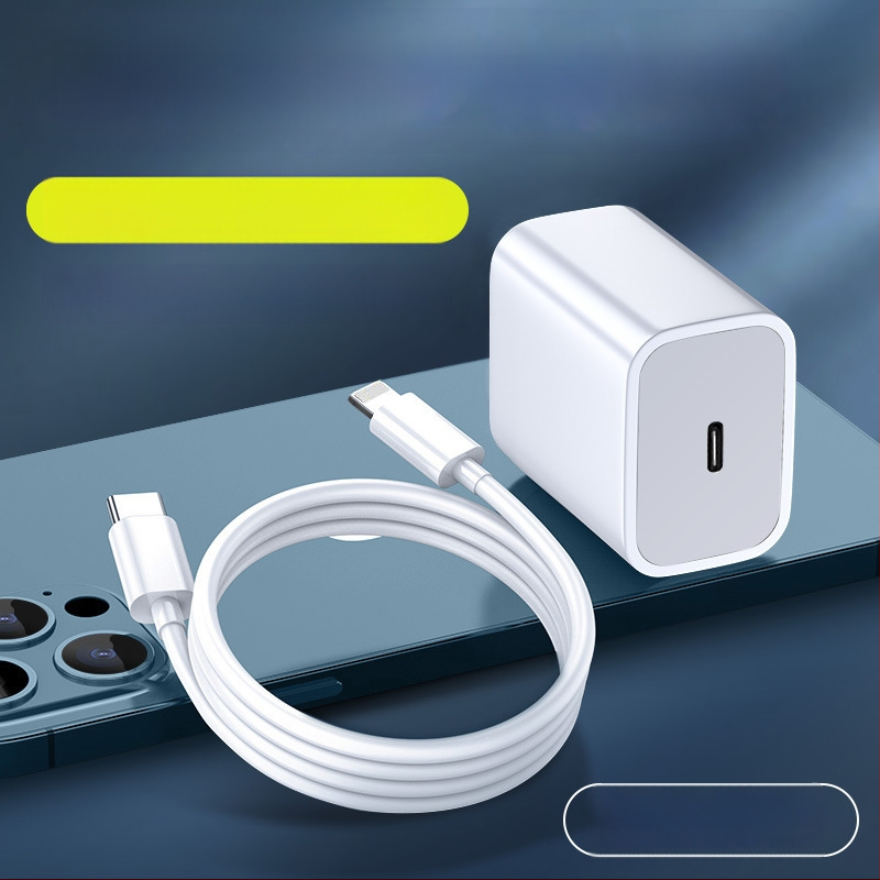 Set cabluri PD27W de încărcare rapidă pentru iPhone 13/12 — cablu date Lightning și USB-C