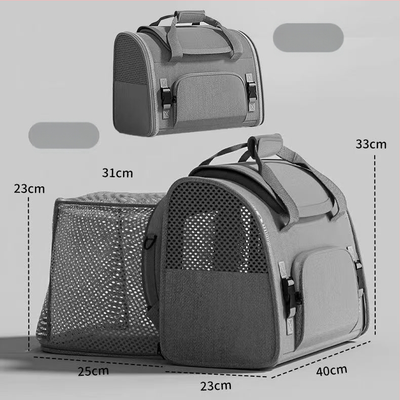 Rucsac extensibil pentru animale de companie (pisici și câini), rucsac de transport portabil, capacitate mare