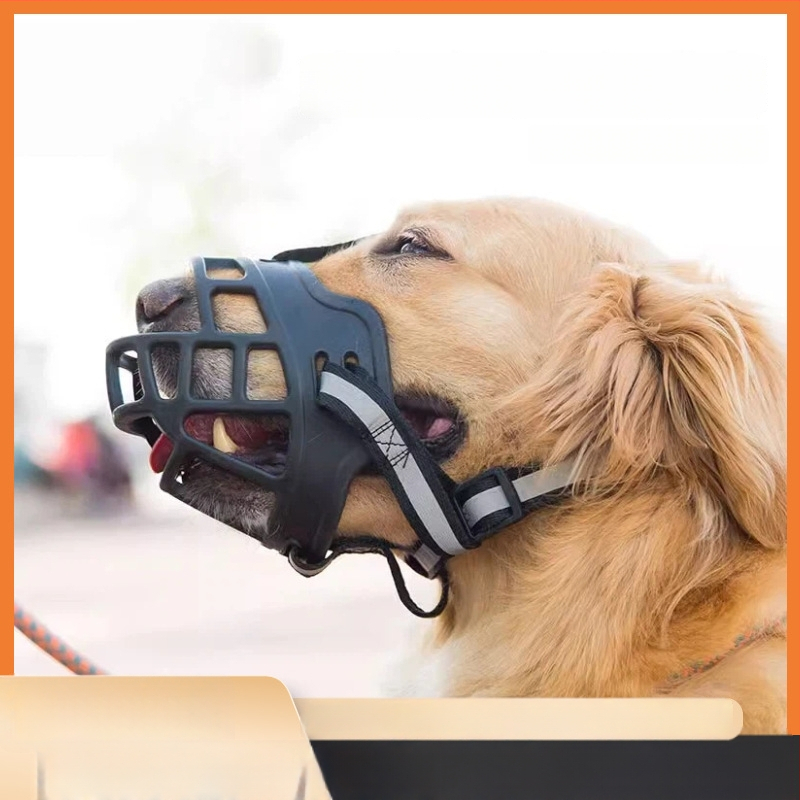 Botieră de cauciuc pentru câini, pentru rase medii și mari – anti-mușcare, anti-lătratul și prevenire a mâncării, botieră pentru Golden Retriever
