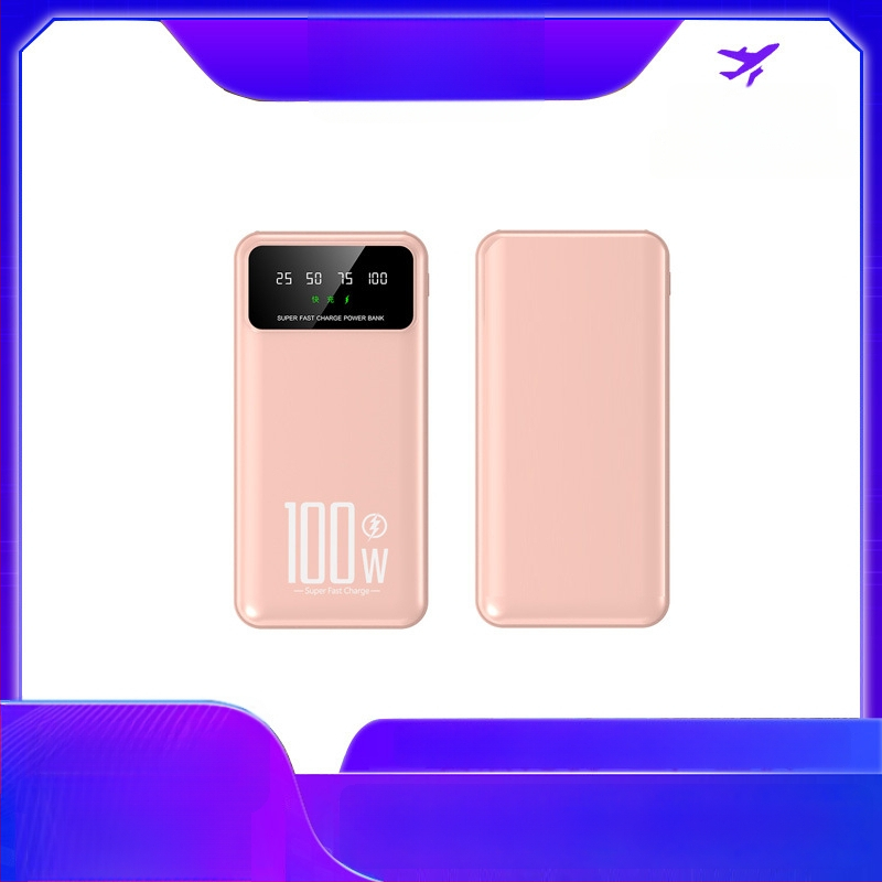 KC Power bank cu cablu încorporat, 20.000 mAh, încărcare rapidă 100W PD, capacitate mare, portabil, personalizabil