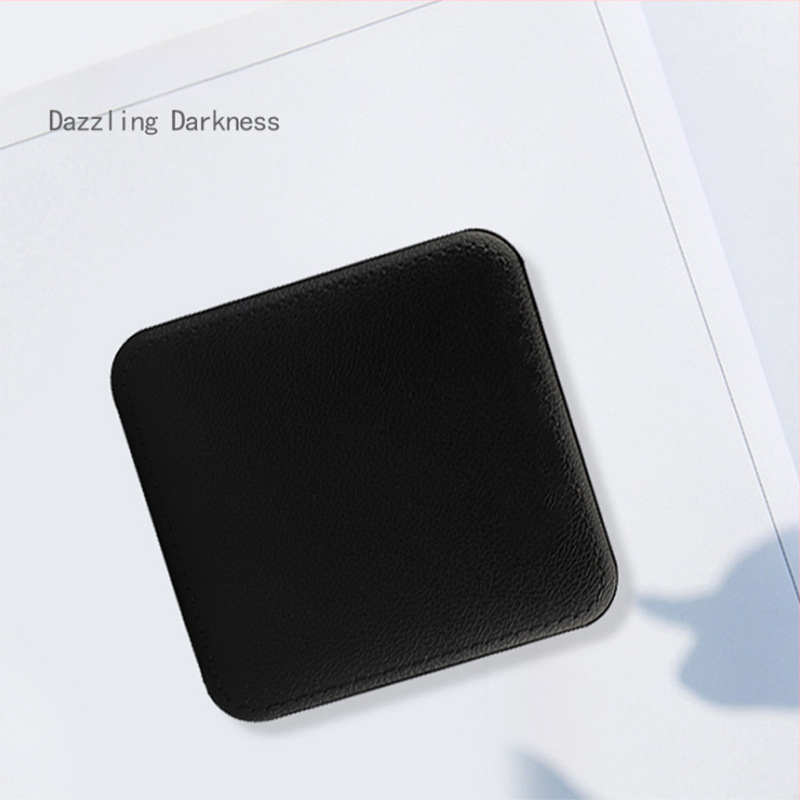 Power bank mini cu textură din piele sintetică, 10000mAh, imprimare cu logo