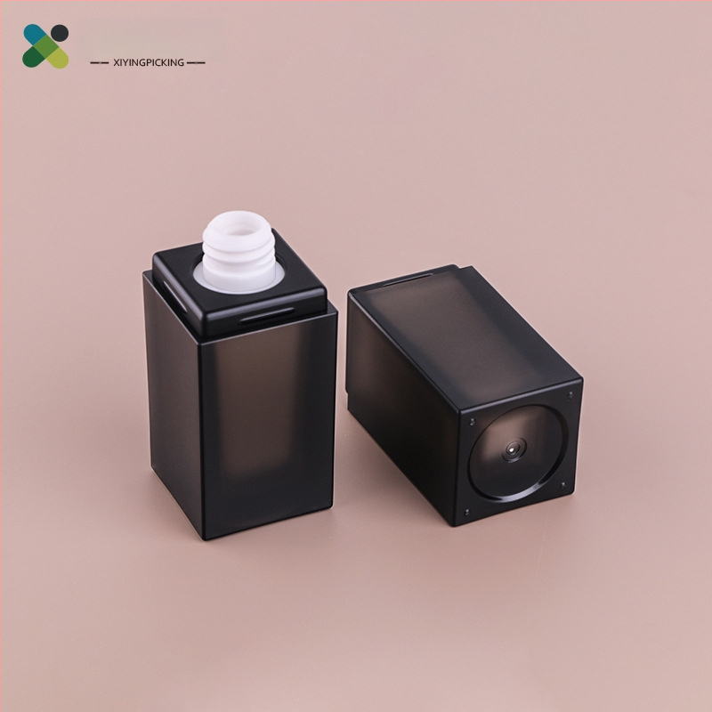 Xiying 15 ml recipient acrilic pentru cosmetice, cu pompă, pipetă pătrată, pentru fond de ten și esenţă