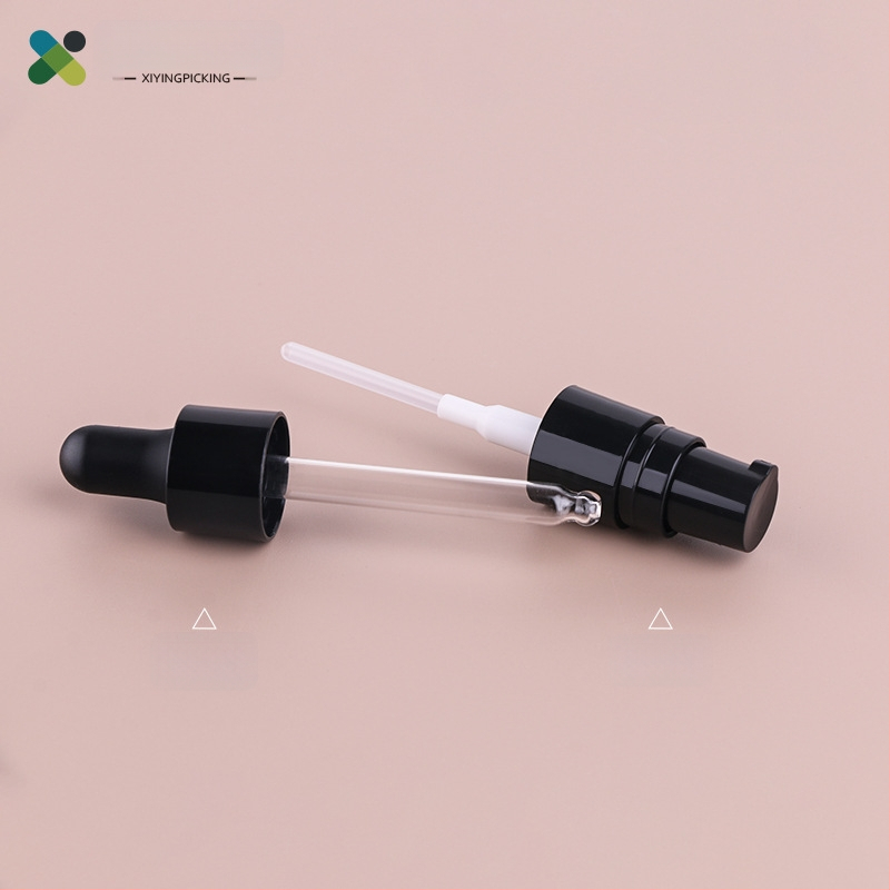 Xiying 15 ml recipient acrilic pentru cosmetice, cu pompă, pipetă pătrată, pentru fond de ten și esenţă