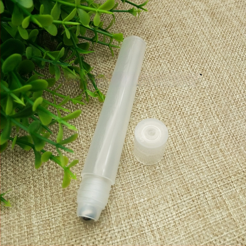 Sticluță din sticlă cu roller 10 ml, transparentă, pentru cosmetice — dimensiune de călătorie pentru esențe și parfum