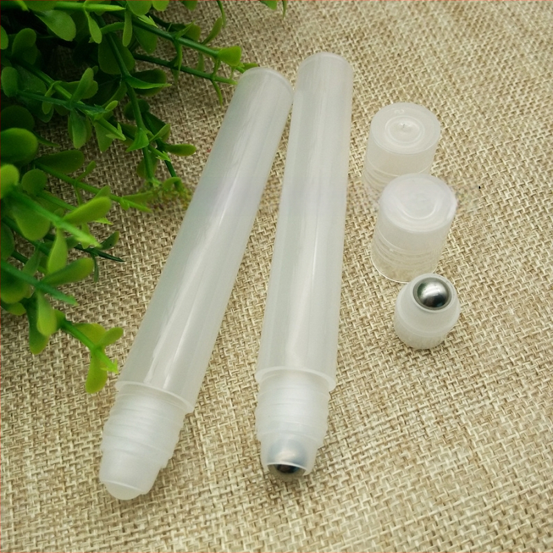 Sticluță din sticlă cu roller 10 ml, transparentă, pentru cosmetice — dimensiune de călătorie pentru esențe și parfum