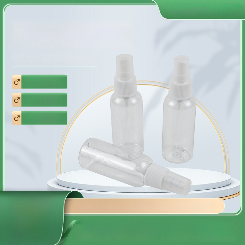 Sticlă de călătorie reutilizabilă, pulverizator transparent cu apăsare, pulverizator din plastic, pulverizator cosmetic pentru uz casnic, sticlă PET pentru ceață fină
