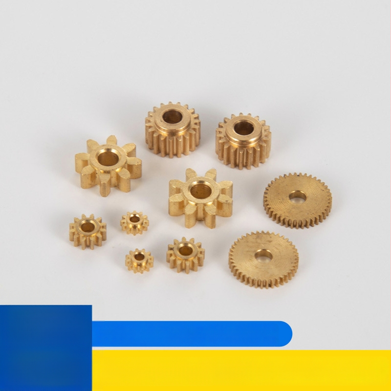 Roată dințată helicoidală din plastic, roată dințată externă din cupru, piese CNC precizie personalizate