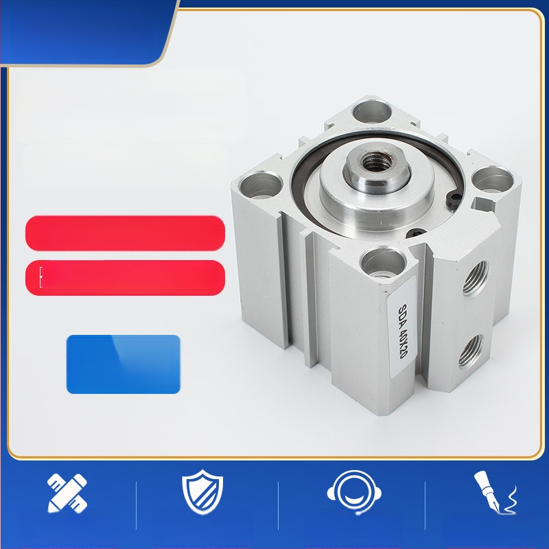 SDA32 cilindru pneumatic subțire cu suport pătrat, componente pneumatice