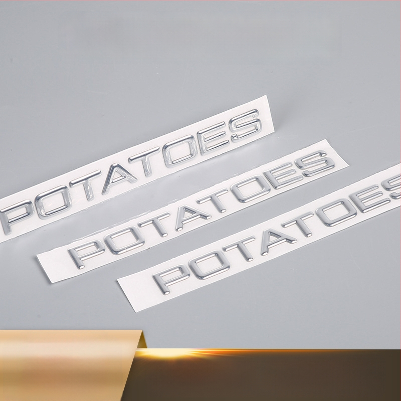 Tăbliță cu litere 3D din plastic, electroplacate – etichetă moale pentru logo-ul de pe spatele mașinii – turnare prin injecție, personalizabil