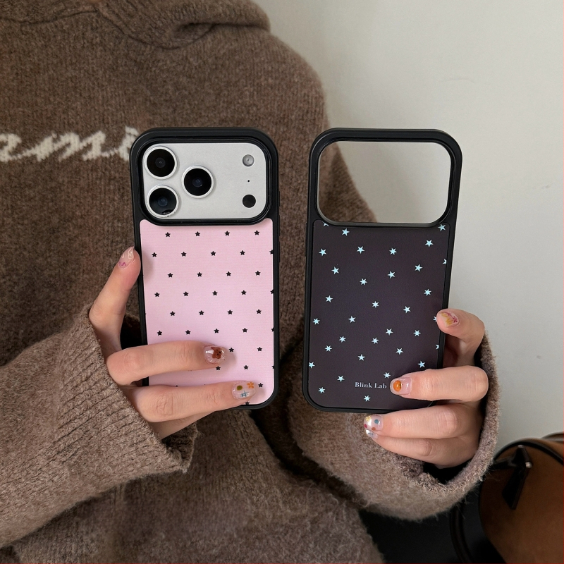  husă pentru iPhone 17 Pro Max, inspirație coreeană, design drăguț cu stea albastră și roz