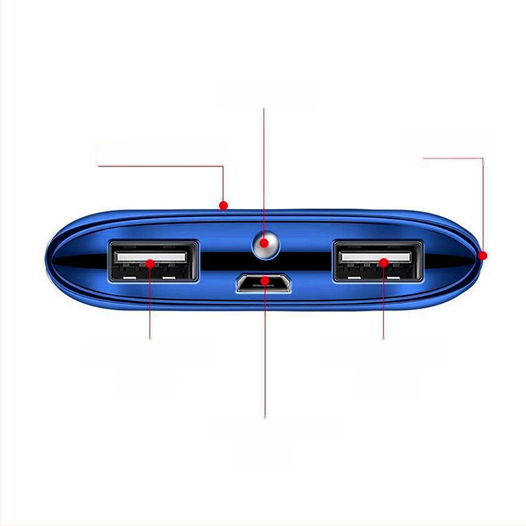 Power bank cu afișaj LCD, 20000mAh, portabil, încărcare rapidă, logo personalizat, încărcare sigură