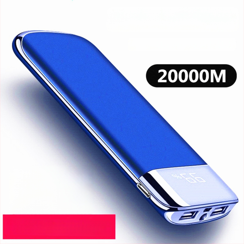 Power bank cu afișaj LCD, 20000mAh, portabil, încărcare rapidă, logo personalizat, încărcare sigură