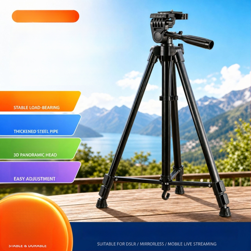 Trepied portabil pentru cameră și telefon, ideal pentru streaming live, DSLR și mirrorless