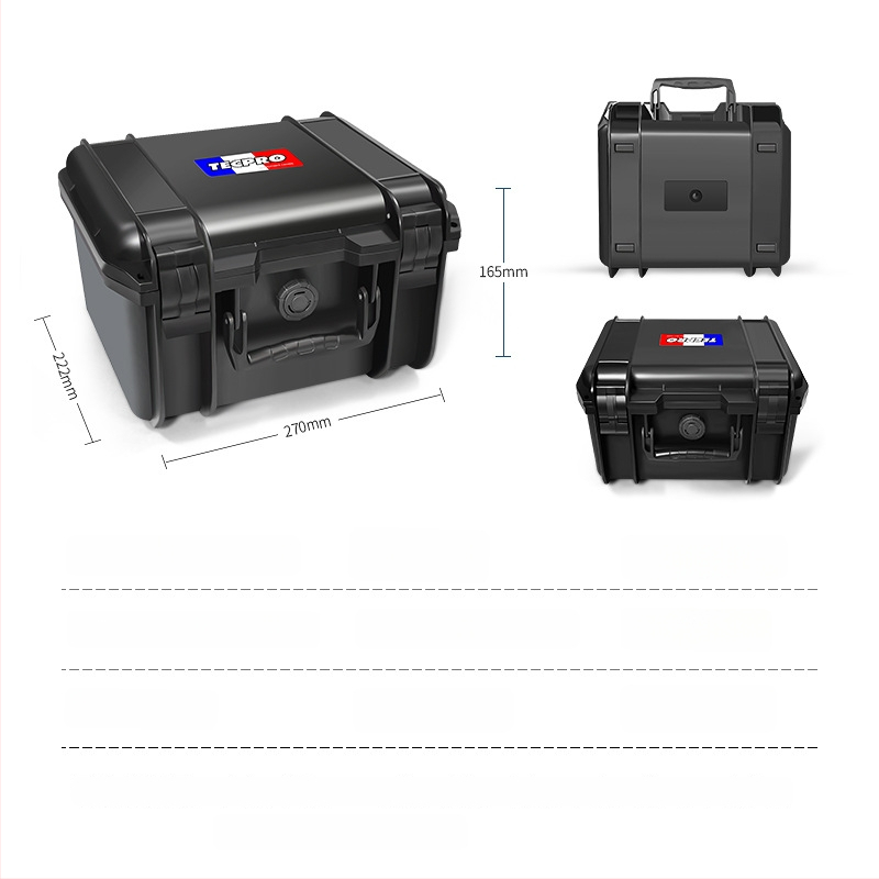 Carcasă pentru unelte actualizată, cu protecție triplă, capacitate mare pentru echipamente foto, ceasuri și dispozitive digitale