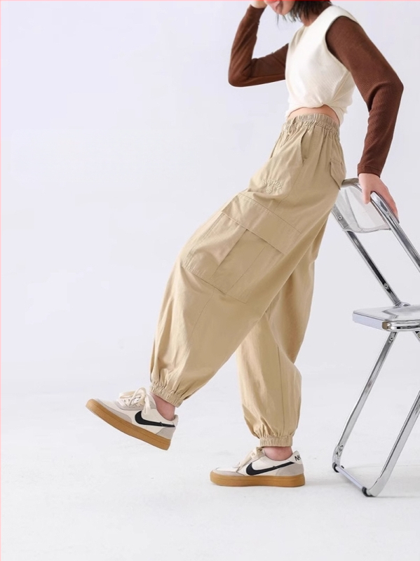 Pantaloni cargo pentru fete, primăvară–toamnă 2024, stil pentru fetițe mai mari, pantaloni casual de toamnă