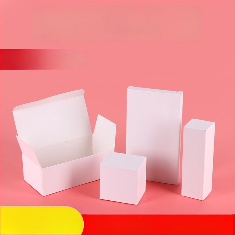 Cutii de ambalaj personalizate, cutii color, cutie din carton alb pliabil pentru cosmetice, cutie de cosmetice cu bază, ștampilare UV auriu și imprimare personalizată