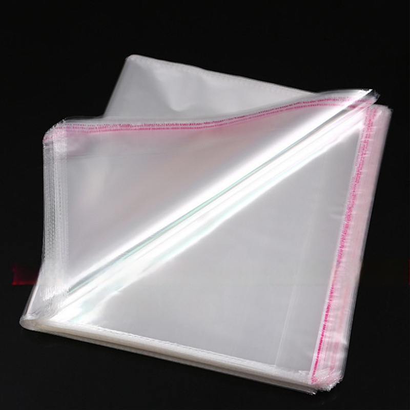 100 bucăți, 20 cm lățime, pungi transparente OPP din plastic, pungi PP autoadezive, de unică folosință