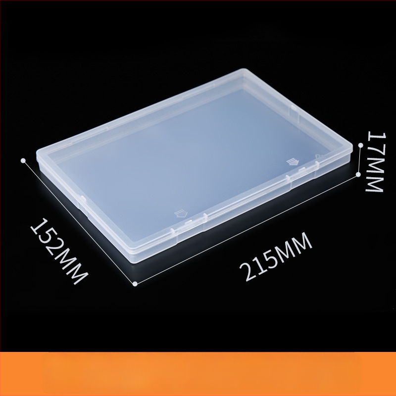 Cutie de ambalaj din plastic A5 cu accesorii, cutie mare plată, transparent PP