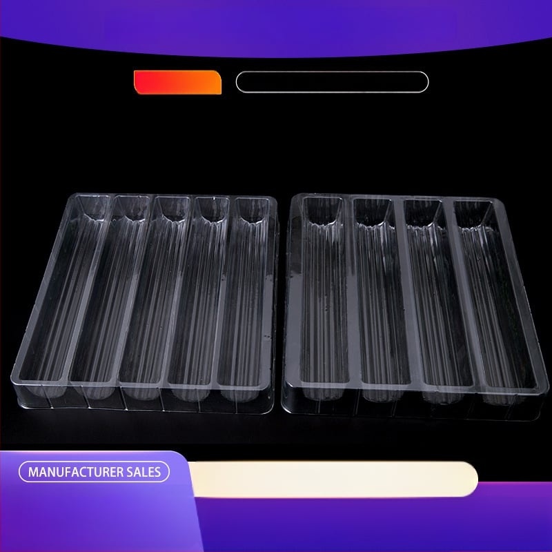 Caseta blister transparenta pentru componente ale tevi ondulate (PET/PS/PP)