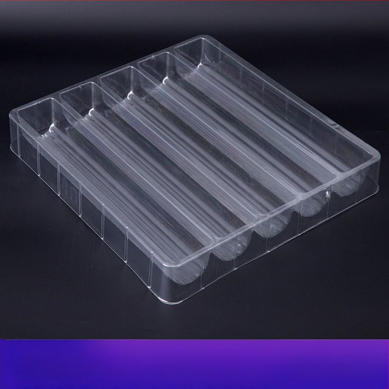 Caseta blister transparenta pentru componente ale tevi ondulate (PET/PS/PP)