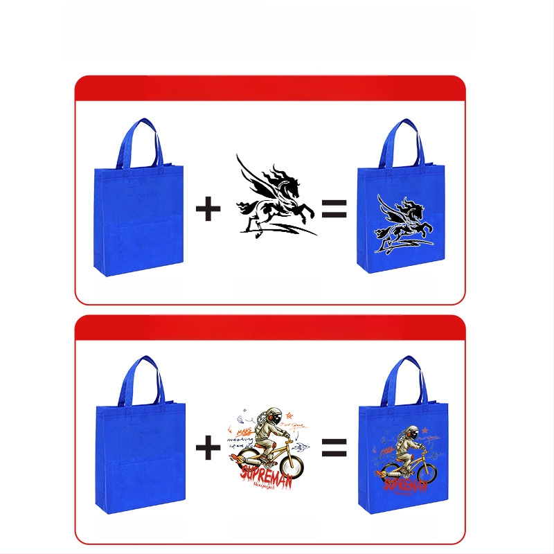 Geantă din material nețesut cu logo imprimat, laminată, groasă, pentru promovare
