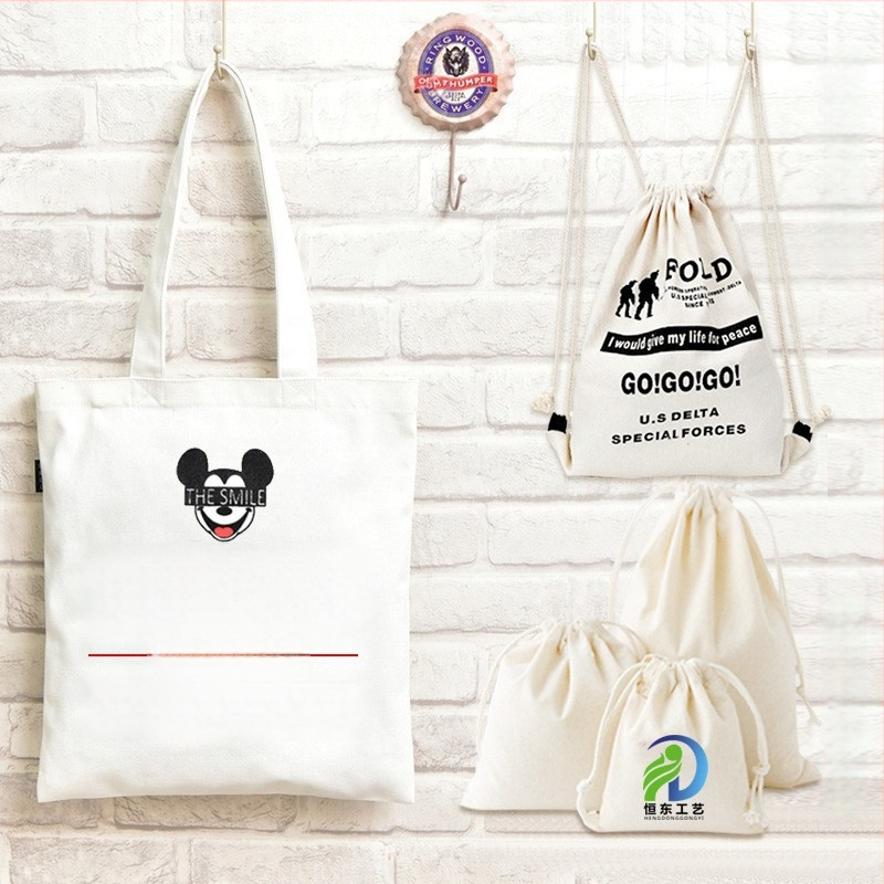 Geantă din pânză cu logo personalizat, geantă cu șnur din bumbac pentru studenți, ecologică