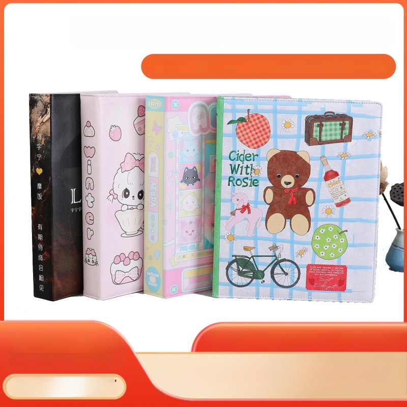 Album PU personalizat pentru carduri cu vedete din anime, album foto Polaroid, album de stocare pentru carduri pentru festivaluri de muzică