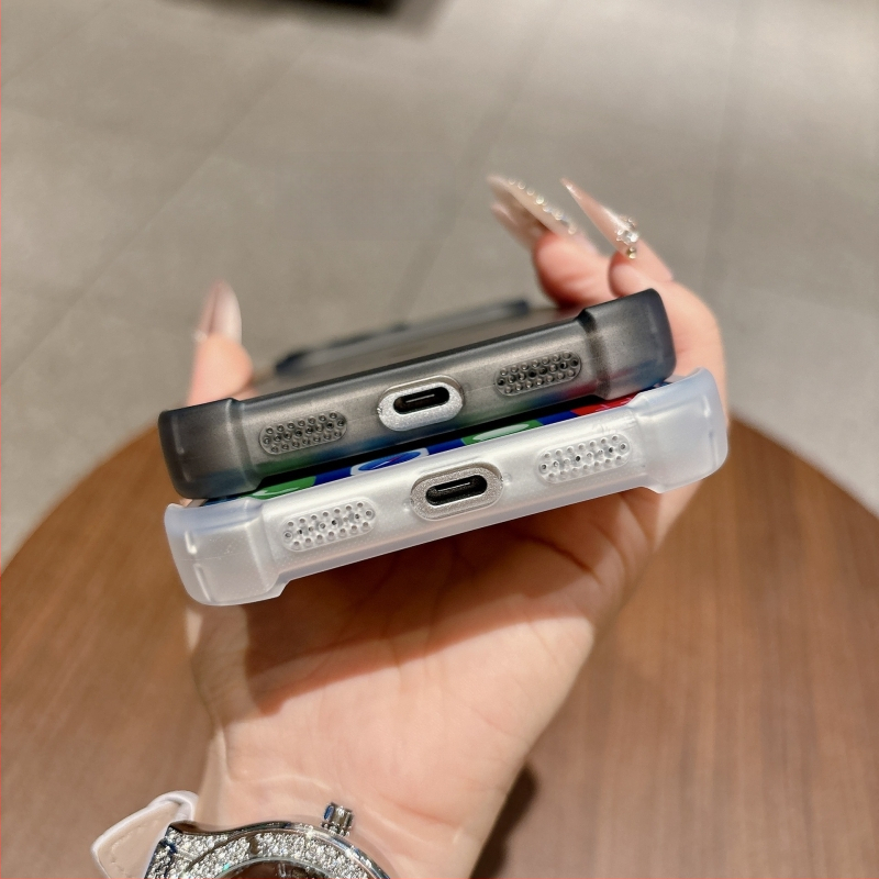 Husa magnetică cu airbag la patru colțuri, antișoc, finisaj mat pentru iPhone 17 Pro Max și iPhone 16