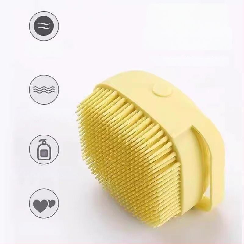 Perie de baie din silicon pentru câini – perie de îngrijire pentru animale de companie