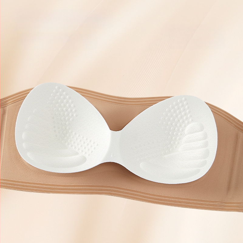 Bustier bandeau fără bretele, cu patru straturi antiderapante, pentru sâni mici, cupe detașabile