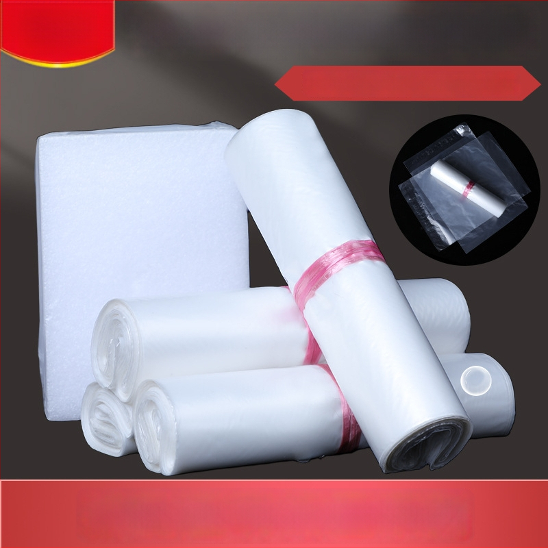 Geantă de expediere transparentă, groasă și impermeabilă, din HDPE, autosealantă, dimensiuni 20x30–40x55 cm, 100 buc./set