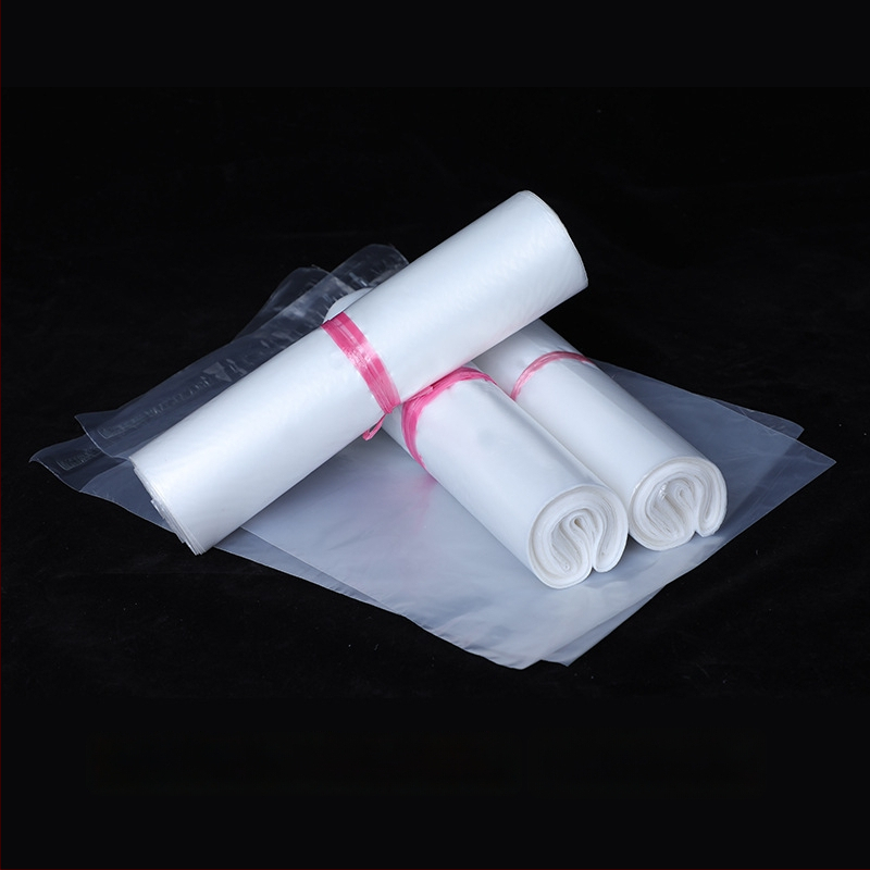 Geantă de expediere transparentă, groasă și impermeabilă, din HDPE, autosealantă, dimensiuni 20x30–40x55 cm, 100 buc./set