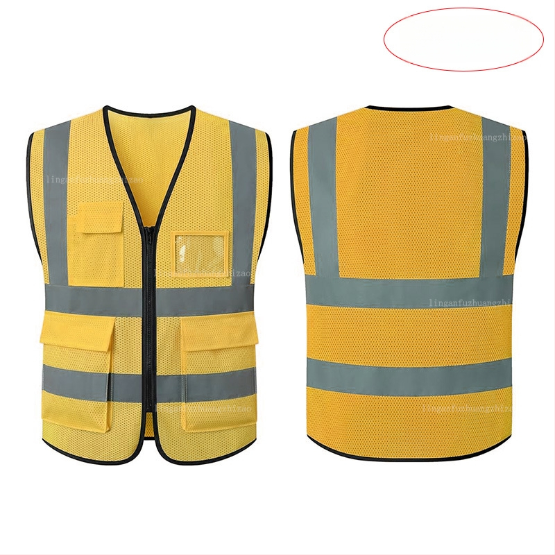 Vestă reflectorizantă personalizată, mărime mare, protecție feroviară, inspecție anuală a vehiculului, muncitori în construcții, protecție mediului