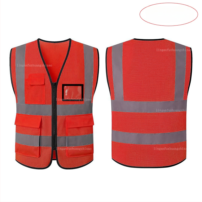 Vestă reflectorizantă personalizată, mărime mare, protecție feroviară, inspecție anuală a vehiculului, muncitori în construcții, protecție mediului