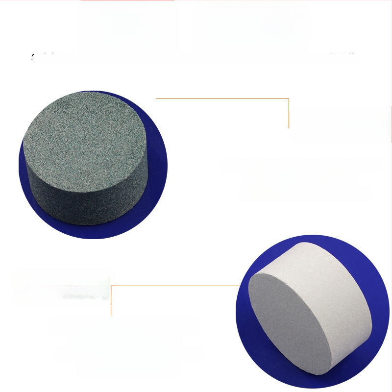 Piatră de ulei din siliciu carbid verde, cilindrică, 50x25 mm, pentru lustruire și șlefuire jad